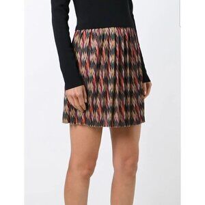 Isabel Marant Etoile Hanoi Ikat Print Pleated Skirt NWT Size Small